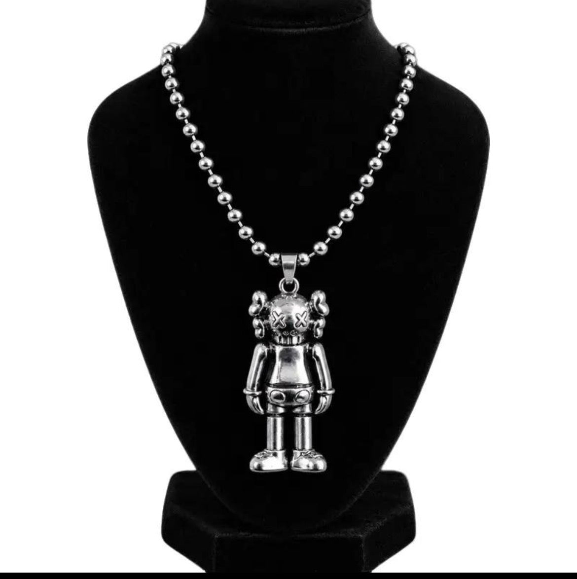 Kaws Ball Chain Pendant Necklace