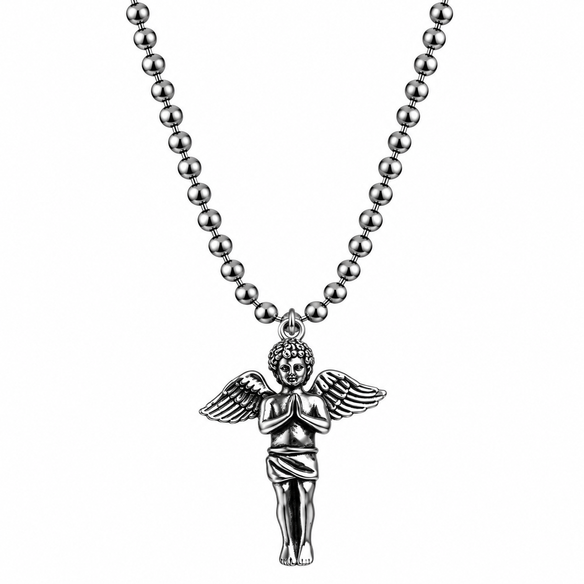 Angel Ball Chain Pendant Necklace